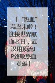 “热血”蒜鸟来啦！迎接世界献血者日，武汉用顶流IP致敬热血英雄