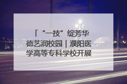 “一技”绽芳华 德艺润校园｜濮阳医学高等专科学校开展丰富多彩的职业教育活动周主题活动