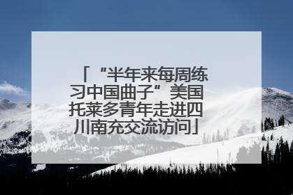 “半年来每周练习中国曲子”美国托莱多青年走进四川南充交流访问