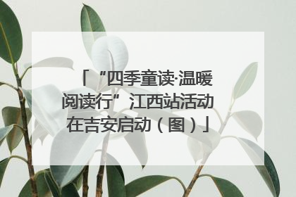 “四季童读·温暖阅读行”江西站活动在吉安启动（图）