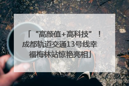 “高颜值+高科技”！成都轨道交通13号线幸福梅林站惊艳亮相
