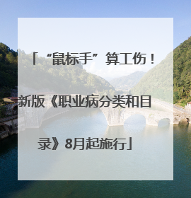 “鼠标手”算工伤！新版《职业病分类和目录》8月起施行