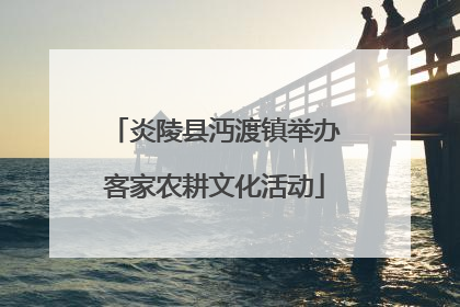 炎陵县沔渡镇举办客家农耕文化活动