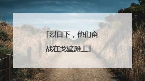 烈日下，他们奋战在戈壁滩上