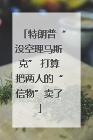 特朗普“没空理马斯克” 打算把两人的“信物”卖了