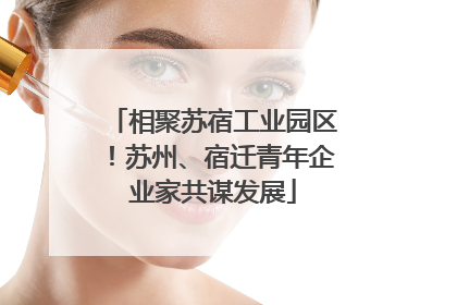 相聚苏宿工业园区！苏州、宿迁青年企业家共谋发展