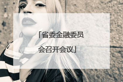 省委金融委员会召开会议