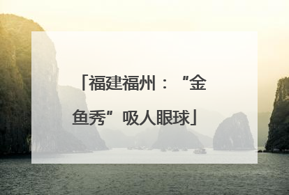 福建福州：“金鱼秀”吸人眼球
