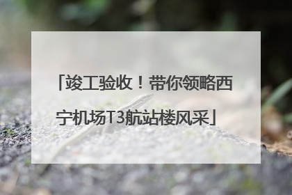 竣工验收！带你领略西宁机场T3航站楼风采