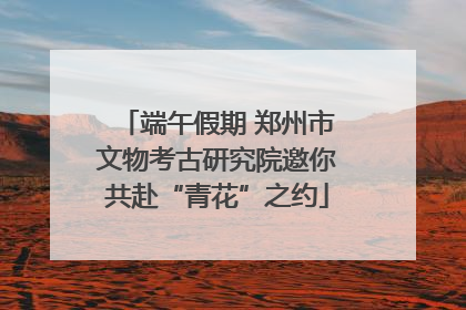 端午假期 郑州市文物考古研究院邀你共赴“青花”之约
