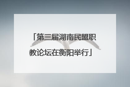 第三届湖南民盟职教论坛在衡阳举行