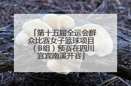 第十五届全运会群众比赛女子篮球项目（B组）预赛在四川宜宾南溪开赛