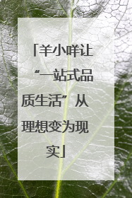 羊小咩让“一站式品质生活”从理想变为现实