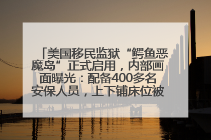 美国移民监狱“鳄鱼恶魔岛”正式启用，内部画面曝光：配备400多名安保人员，上下铺床位被罩在铁丝网里