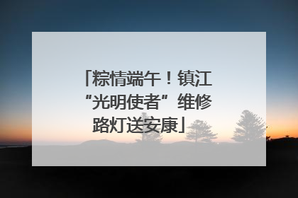 粽情端午！镇江“光明使者”维修路灯送安康