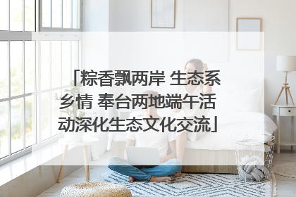 粽香飘两岸 生态系乡情 奉台两地端午活动深化生态文化交流