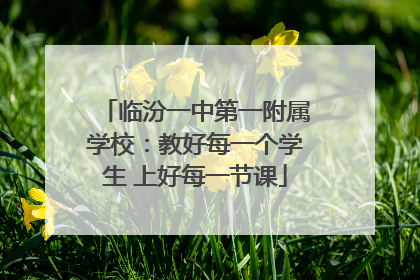 临汾一中第一附属学校：教好每一个学生 上好每一节课