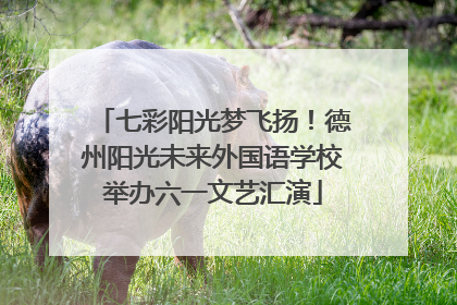 七彩阳光梦飞扬！德州阳光未来外国语学校举办六一文艺汇演