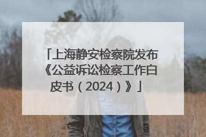 上海静安检察院发布《公益诉讼检察工作白皮书（2024）》