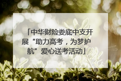 中华财险娄底中支开展“助力高考，为梦护航”爱心送考活动
