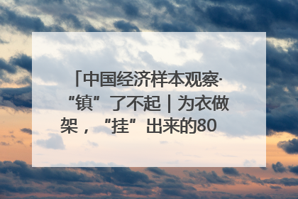 中国经济样本观察·“镇”了不起｜为衣做架，“挂”出来的80亿元“衣架产业”