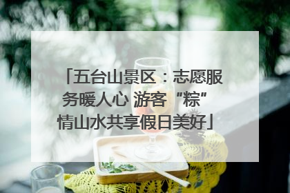五台山景区：志愿服务暖人心 游客“粽”情山水共享假日美好