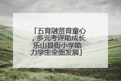五育融贤育童心，多元考评助成长 乐山县街小学助力学生全面发展