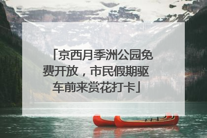 京西月季洲公园免费开放，市民假期驱车前来赏花打卡