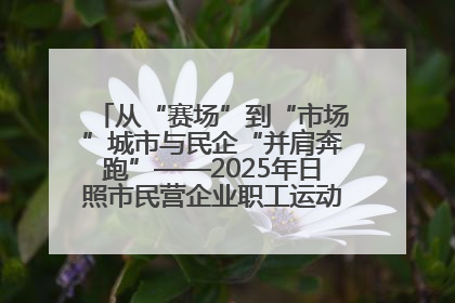从“赛场”到“市场”城市与民企“并肩奔跑”——2025年日照市民营企业职工运动会亮点观察