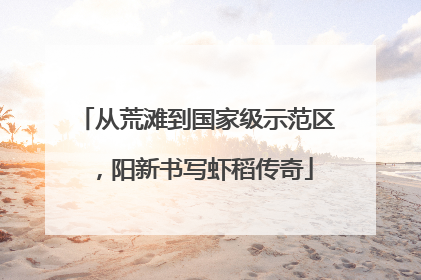 从荒滩到国家级示范区，阳新书写虾稻传奇