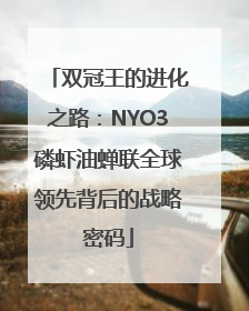 双冠王的进化之路：NYO3磷虾油蝉联全球领先背后的战略密码