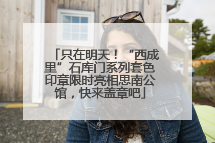 只在明天！“西成里”石库门系列套色印章限时亮相思南公馆，快来盖章吧
