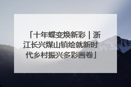 十年蝶变焕新彩｜浙江长兴煤山镇绘就新时代乡村振兴多彩画卷