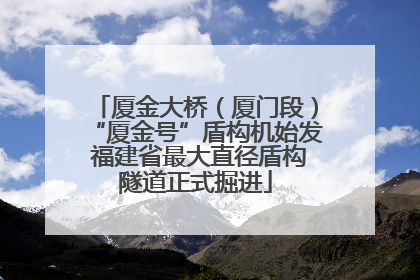 厦金大桥（厦门段）“厦金号”盾构机始发 福建省最大直径盾构隧道正式掘进