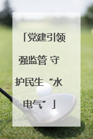 党建引领强监管 守护民生“水电气”