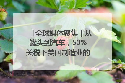 全球媒体聚焦｜从罐头到汽车，50%关税下美国制造业的“生死劫”