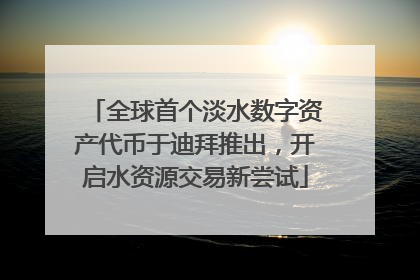 全球首个淡水数字资产代币于迪拜推出，开启水资源交易新尝试