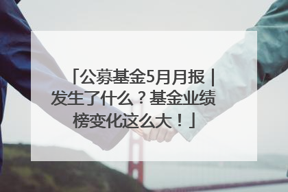 公募基金5月月报｜发生了什么？基金业绩榜变化这么大！