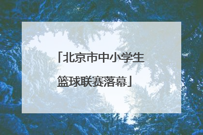 北京市中小学生篮球联赛落幕
