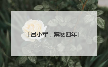 吕小军，禁赛四年