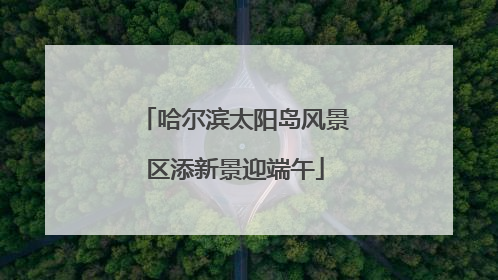 哈尔滨太阳岛风景区添新景迎端午