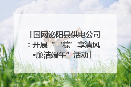 国网泌阳县供电公司：开展“‘粽’享清风 •廉洁端午”活动