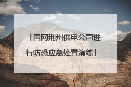 国网荆州供电公司进行防恐应急处置演练