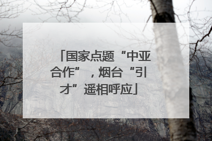 国家点题“中亚合作”，烟台“引才”遥相呼应