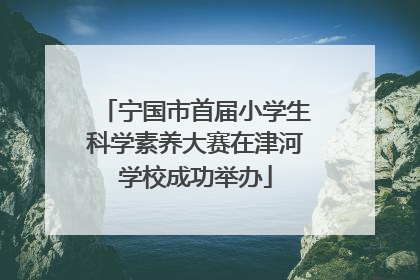 宁国市首届小学生科学素养大赛在津河学校成功举办
