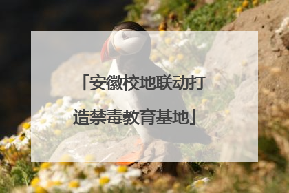 安徽校地联动打造禁毒教育基地