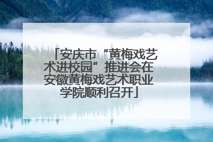 安庆市“黄梅戏艺术进校园”推进会在安徽黄梅戏艺术职业学院顺利召开
