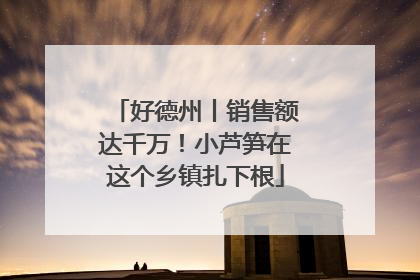 好德州丨销售额达千万！小芦笋在这个乡镇扎下根