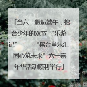 当六一邂逅端午，榕台少年的双节 “乐游记”——“榕台童乐汇 同心筑未来”六一嘉年华活动顺利举行