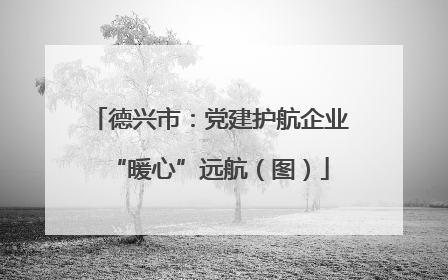 德兴市：党建护航企业“暖心”远航（图）